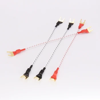 

Hi-End audio Set/4pcs speaker cable， jumper cable ，audio jumper cable ，audio speaker jumper cable 15cm