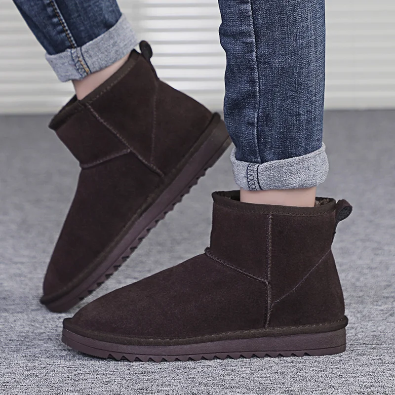 Mens Winter Snow Boots Botas De Nieve Bota Neve Snowboots Kar Botu Botines Hombre Boot Men Shoes High Top Booties Ankle Unisex winter snow boots men boots