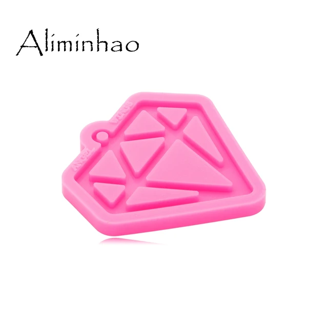 Dy0698 Szuper Fényes Gyanta Gyémánt Penész Epoxi Kézműves Kulcstartó Szilikon Formák Polimer Agyag Diy Ékszerek Készítése - Image 2