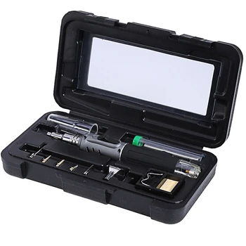 

Portable Electronic Ignition Gas Soldering Iron Kit Welding Torch Pen 10 In 1 Household Cordless Self-Ignition Welding Tool