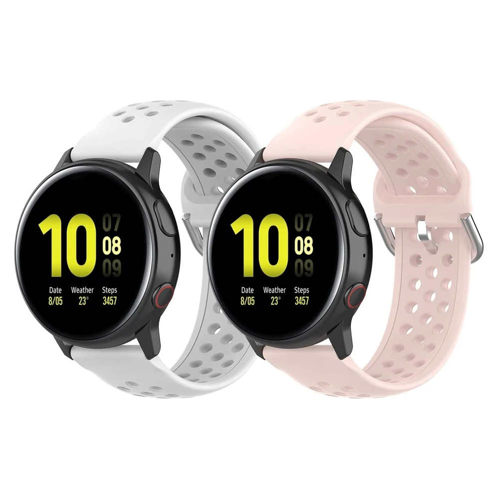Cinturini In Silicone 18Mm Per Ticwatch C2 Oro Rosa/Garmin Vivoactive 4S/ Fossil Q Venture Hr/ Fossil Sport Smart Watch Cinturino 41Mm