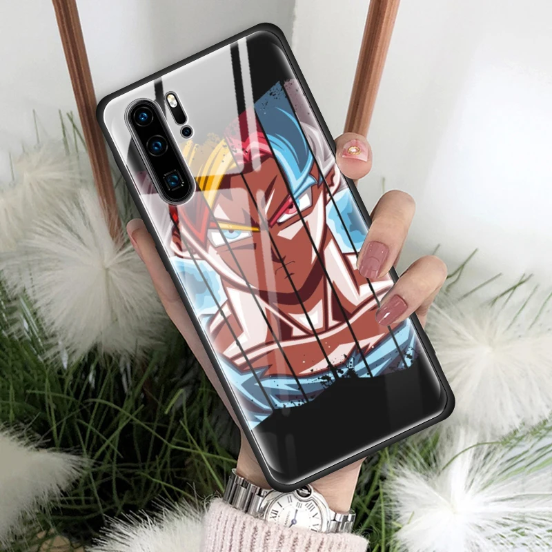 Чехол из закаленного стекла для телефона huawei P10 P20 P30 Lite Pro mate 10 20 Lite Pro, задняя крышка Dragon Ball
