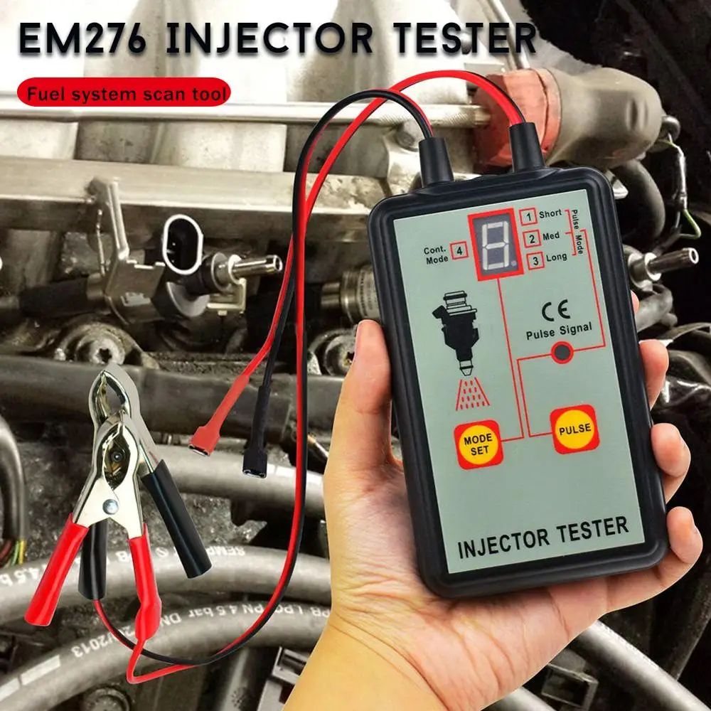 EM276 Professional Injector Tester Fuel Injector 4 Pluse Modes Tester
