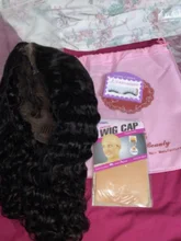 Pelucas de cabello humano peruano para mujeres negras, postizo de ondas profundas con cierre de encaje, 4x4