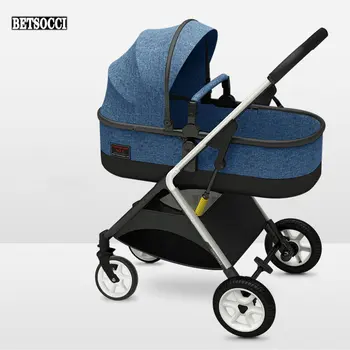 

Leecus Baby stroller can sit can lie down, light folding high landscape two-way shock absorber newborn baby car