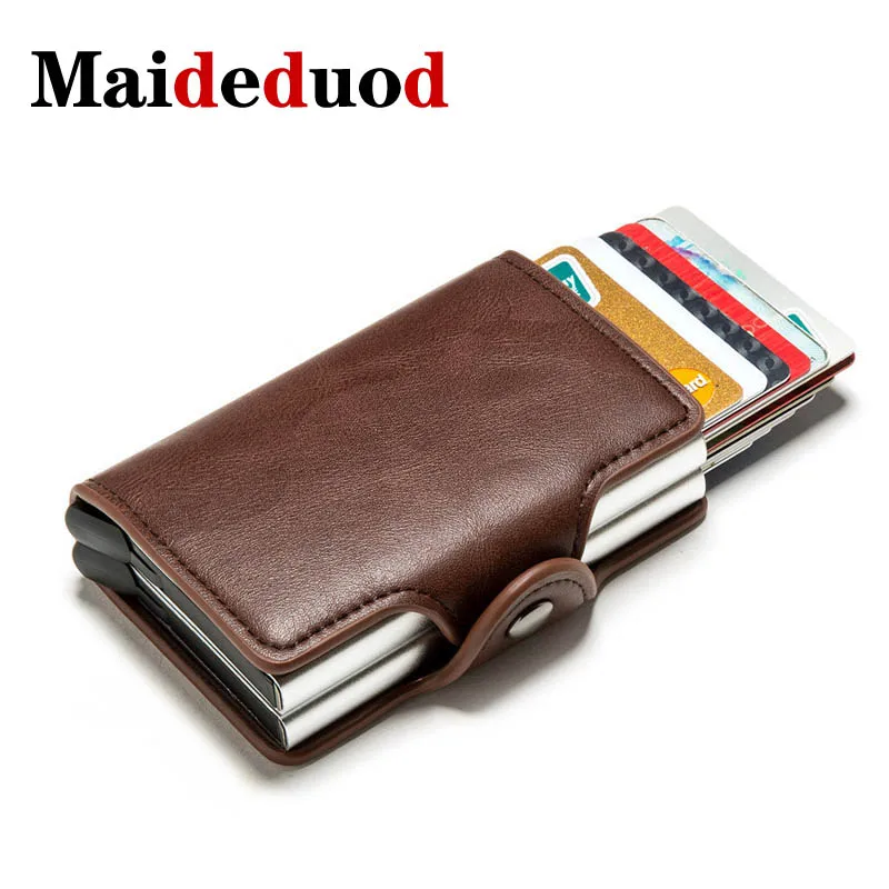 

Maideduod 2020 NEW Vintage Business 2 Aluminum Wallet for Card Holder Card Wallet Case ID Metal Credit Card Holders With RFID