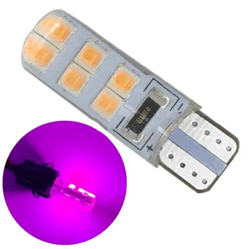 

10PCS LED Car Light W5W T10 Width Light 2835 12SMD Decoding Silicone Highlighting License Plate Light