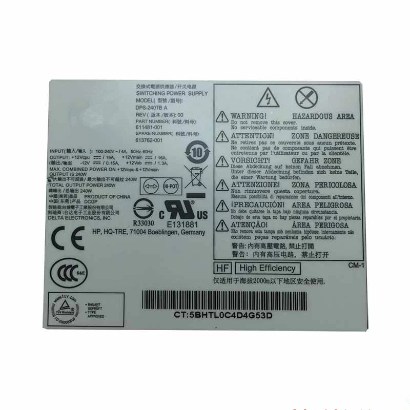 Fonte de Alimentação para hp Fonte de Alimentação Original Nova 6200 8000 Pca019 Pc9058 Pca021 611481-001 613762-001 D10-240p2a Cfh0240ewwb 200 4000 6000 - Imagem 5