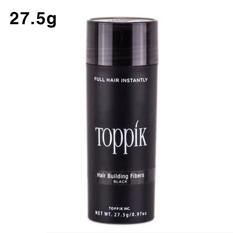 4pcs 27.5g Toppik Hair Fiber Dye Color Human Hair Extension Eyelash Growth Protein Keratin Hair Styling Powder Spray Applicator