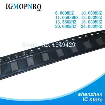 

10pcs 8MHZ 10MHZ 11.0592MHZ 12.000MHZ 13.56MHZ 16.000MHZ 20.000MHZ 24.000MHZ 8.000MHZ 2Pin 5032 smd quartz resonator Crystal new