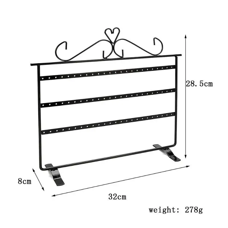Кованое металлическое Ожерелье Серьги Кольца Браслеты демонстрационная металлическая стойка 36 пар подставка для серьг и ювелирных