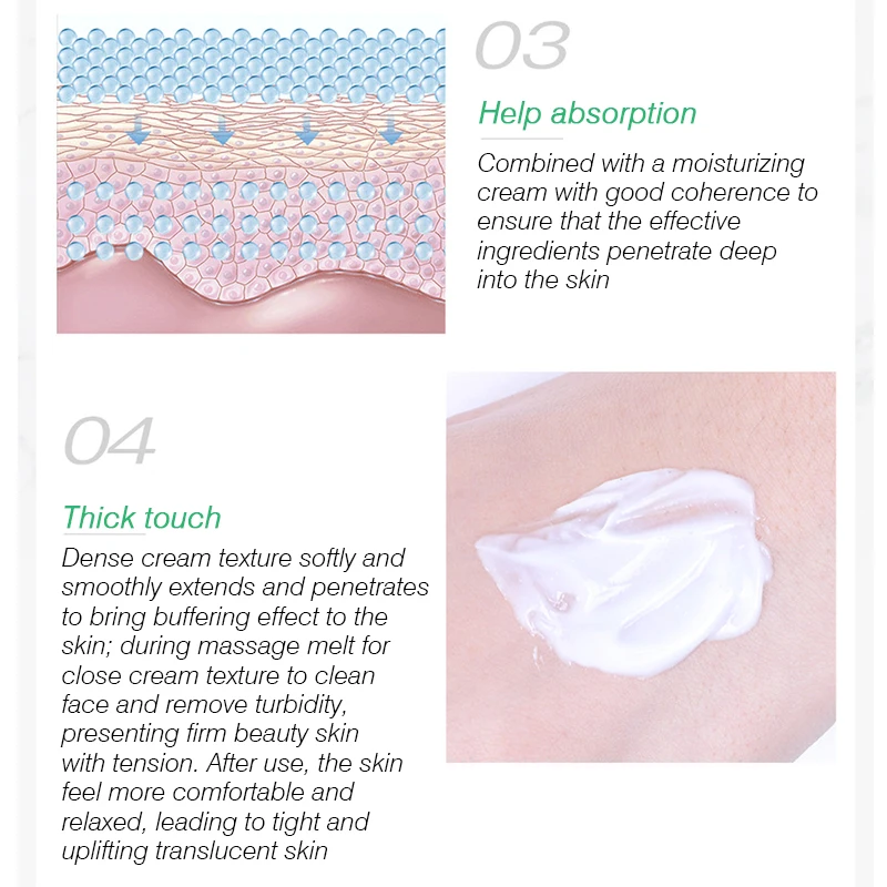 SENANA Purifying Skin Massage Cream Bamboo charcoal Deep Cleansing Anti Wrinkle Smoothing Lifting Firming Face Cream 5