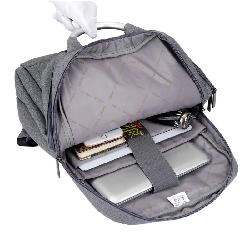 

Laptop Computer Bag Backpack 15.6-Inch Simple Fashion College Student School Bag Office Workers Men Waterproof Rucksack