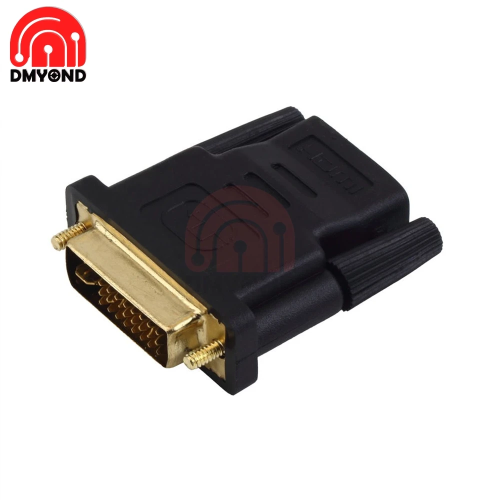 1080P DVI 24+1 To HDMI Adapter Cables 24k Gold Plated Plug Male To Female HDMI To DVI Cable Converter For HDTV Projector Monitor