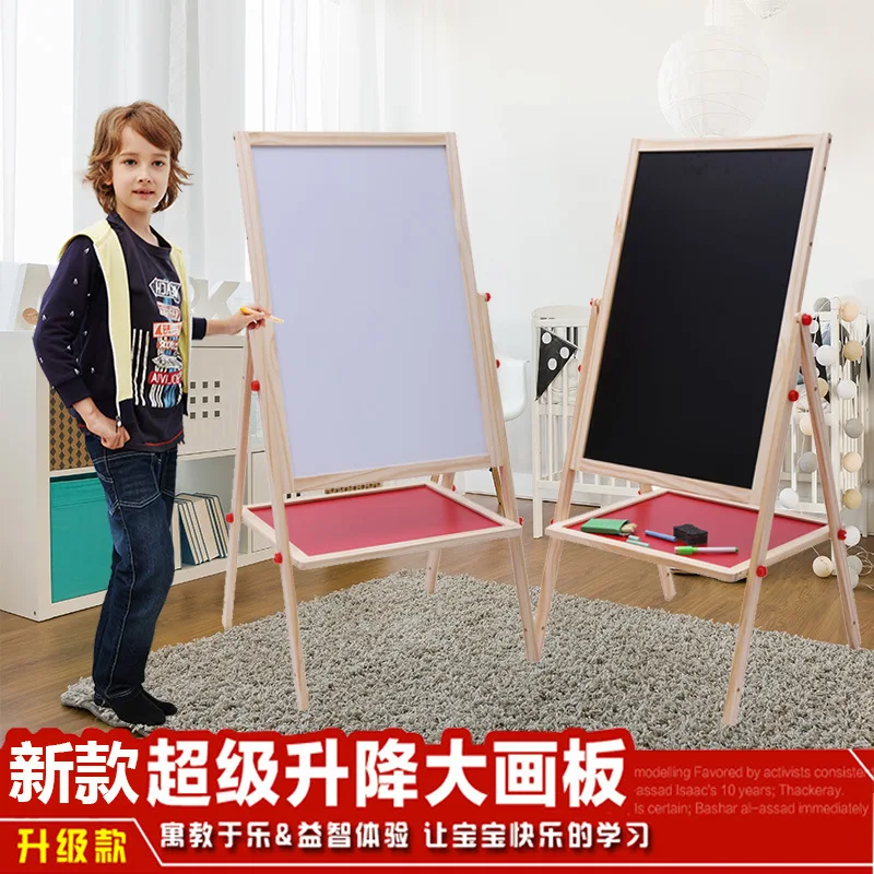 

Children Early Education Color Magnetic Color Sketchpad Easel Writing Board Blackboard Wooden Drawing Board Holder Adjustable