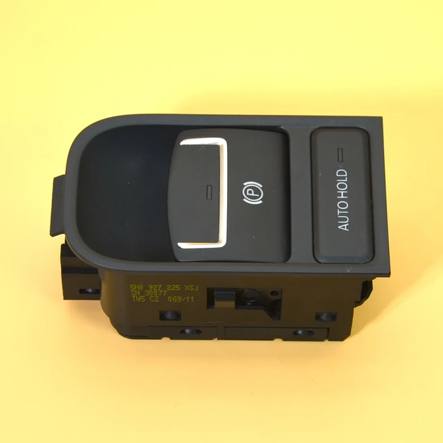 Color : Yellow Wishful Electronic Auto Hand Brake Button Parking Brake Switch Fit For VW Sharan Tiguan/Seat Alhambra 5N0927225A 5N0 927 225A 