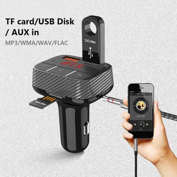 

Durable FM Transmitter Bluetooth 5.0 Support Hands-Free Phone Calls Car Kit MP3 Music Player USB Charger Car Electronics