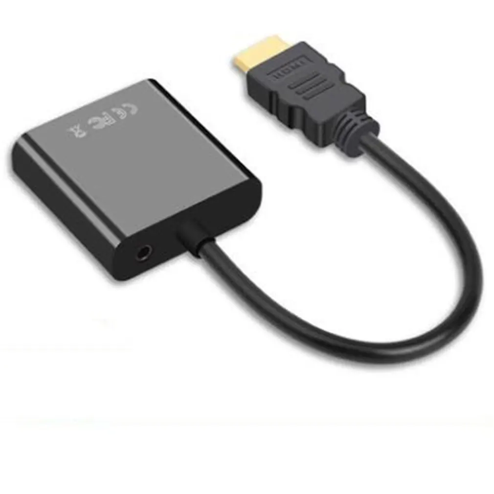 HDMI в VGA адаптер 1080P мужской в Famale конвертер адаптер 1080P цифро-аналоговый видео аудио для ПК ноутбук планшет