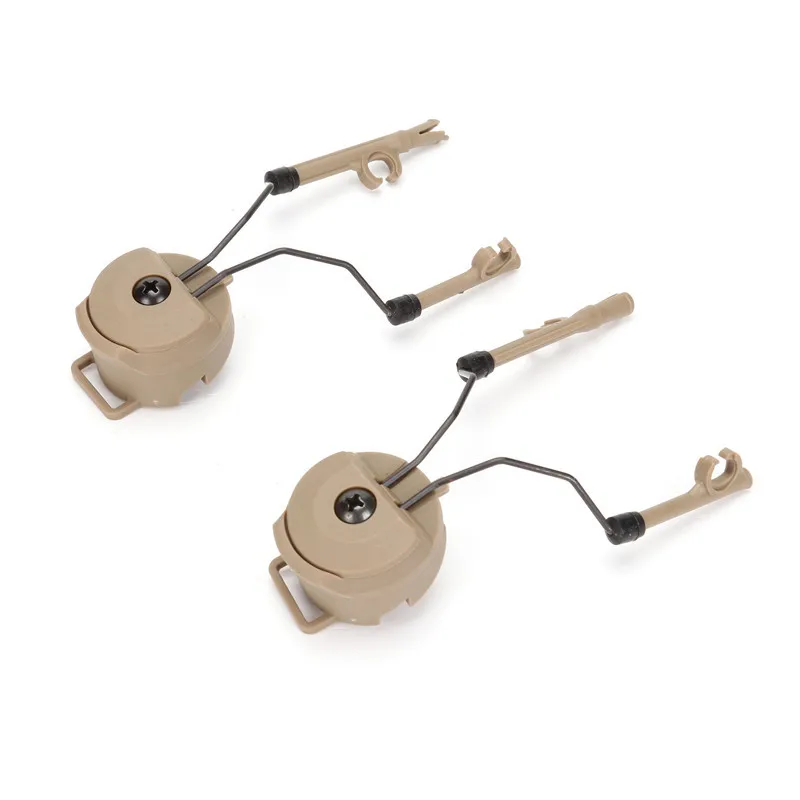 

Comtac Headphone Bracket Tactical Helmet Guide Hanging Multi-functional Pickup Noise Reduction Conversion er ji kou 2-Pack
