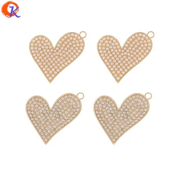 

Cordial Design 30Pcs 27*27MM Jewelry Accessories/Pendant/Hand Made/Imitation Pearl/Heart Shape/DIY Making/Earring Findings