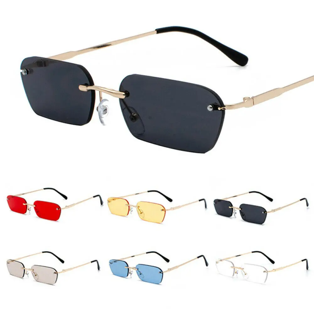 Occhiali da Sohle Senza Montatura Steampunk Rettangolare Piccolo pro Uomo e  Donna|Hiking Eyewears| - AliExpress