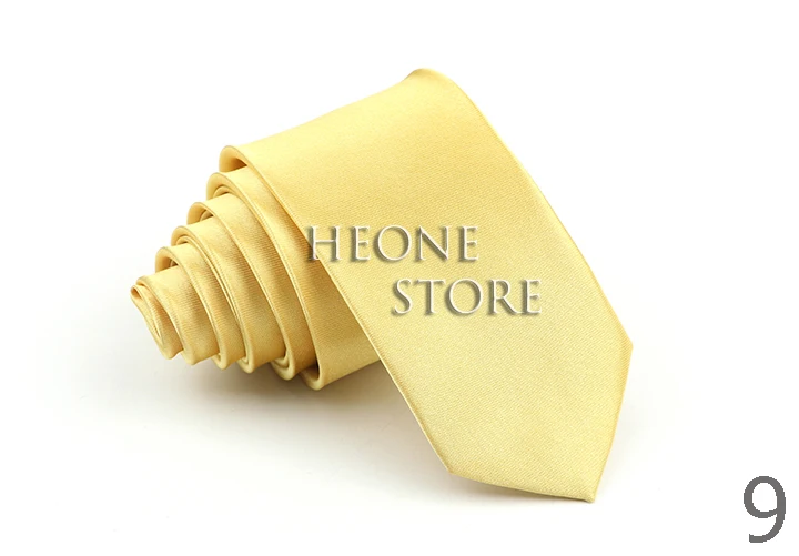 Superschlanke 5 cm große Krawatte für Männer, solide Regenbogenfarbe, Polyester-Krawatte, schmal, dünn, rot, blau, orange, modisches Alltags-Hemd-Accessoire – Detail 10