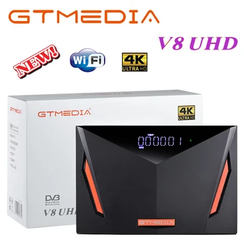 

Gtmedia V8 UHD DVB S2 satellite tv receiver Builtin wifi support H.265 DDVB-S/S2/S2X+T/T2/Cable/ATSC-C/ISDBT better V8X V8 nova