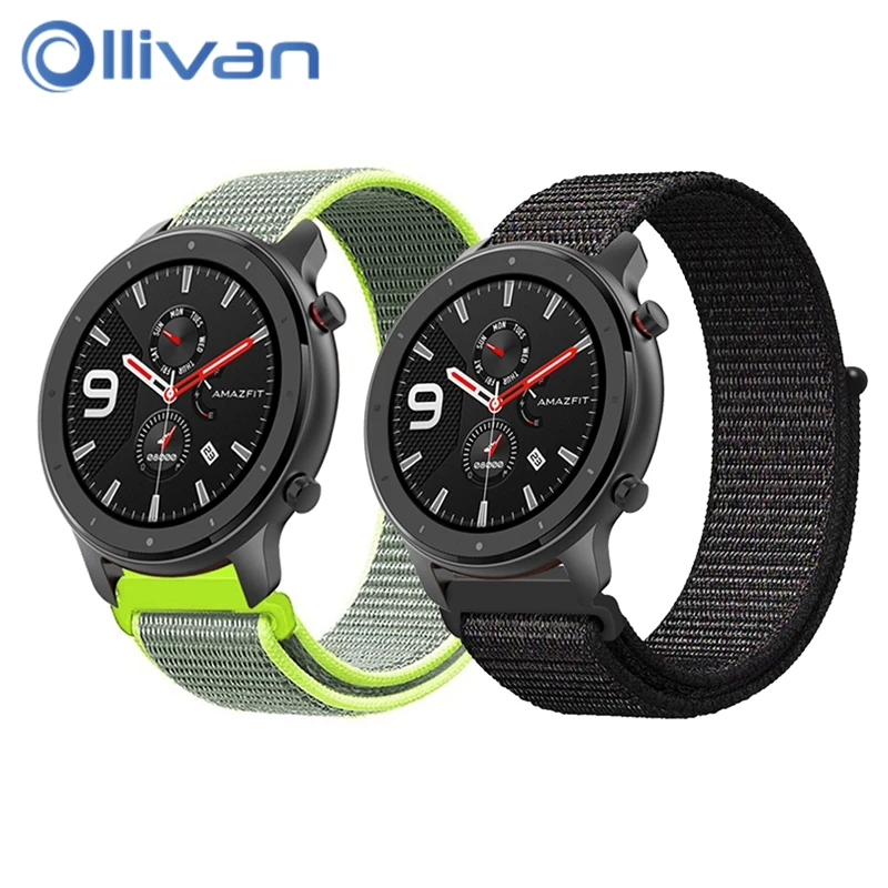 

Nylon Strap For Huami Amazfit GTR 47MM Silicone Watch Band Men Women Sport Smart Watch Strap For Amazfit Stratos GT 22MM 20MM