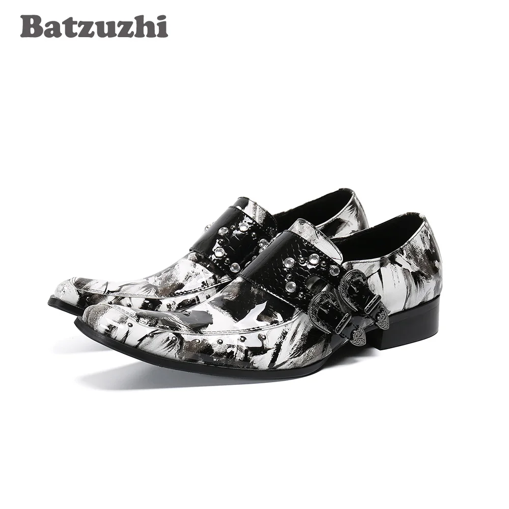 

Batzuzhi/Роскошные мужские туфли ручной работы наивысшего качества; Кожаные модельные туфли в японском стиле; Обувь в стиле панк; Мужские вечерние туфли; Zapatos Hombre