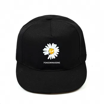 

G-Dragon KPOP Daisy Printing PEACEMINUSONE Baseball Cap Cotton Cap Snapback Hat Summer Cap Fitted Cap FH645