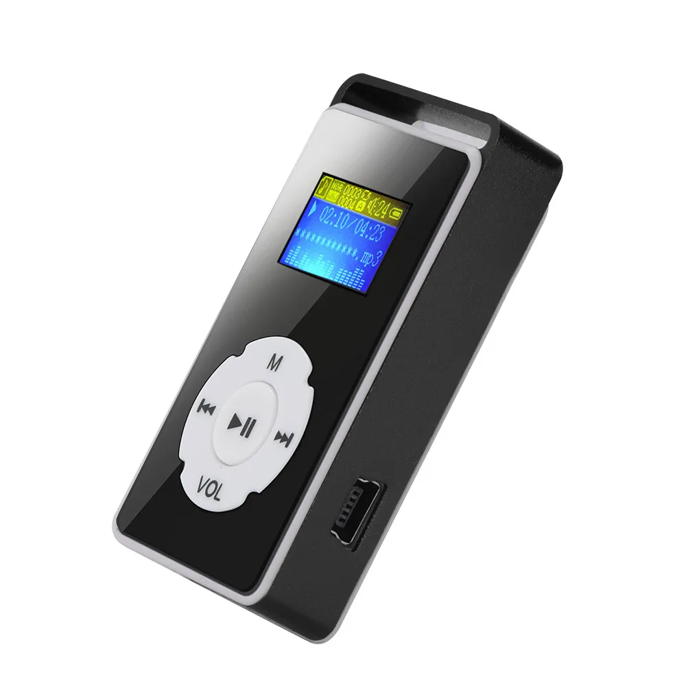 Bluetooth Mp3 mp4 Player5pcs USB цифровой MP3-плеер ЖК-экран Поддержка Micro SD TF карта 32G зеркальные музыкальные медиаплееры-L904