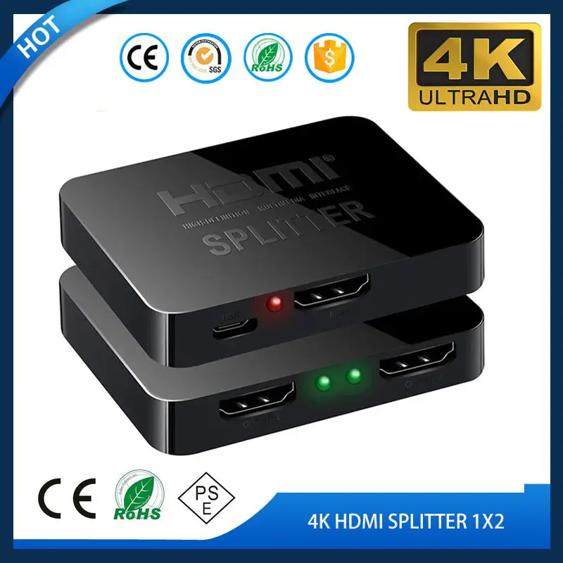 4K HDMI Splitter 1x2 Video 2 Bargain sale 1 out All items free shipping in distrib
