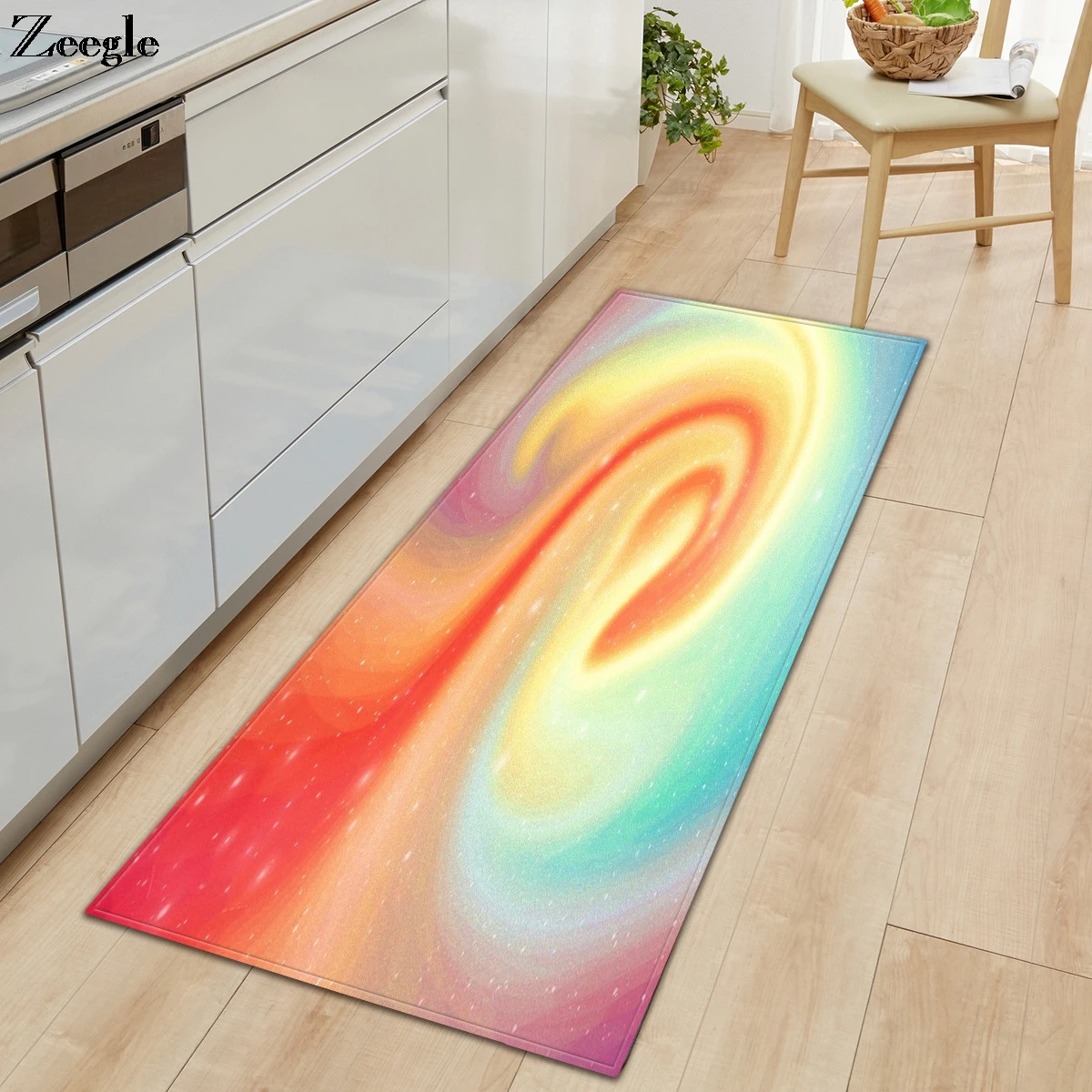 Zeegle Floor Carept Anti-slip Kitchen Rug Living Room Carpet Absorbent Hallway Carpet Bathroom Shower Mat Washable Bedroom Rug