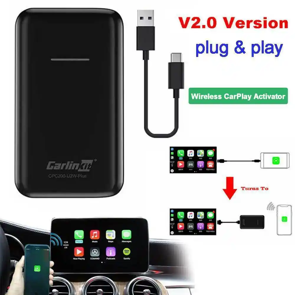 Carlinkit беспроводной активатор Apple Carplay для Audi Porsche WV Volvo, автоматическое подключение, беспроводной адаптер, автомобильный игровой ключ