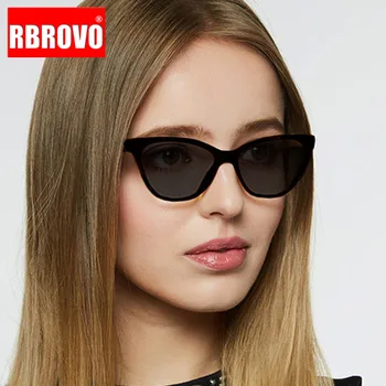 

RBROVO Cat Eye Retro Sunglasses Women Brand Luxury Glasses for Women/Men Vintage Sunglasses Women Small Oculos De Sol Feminino