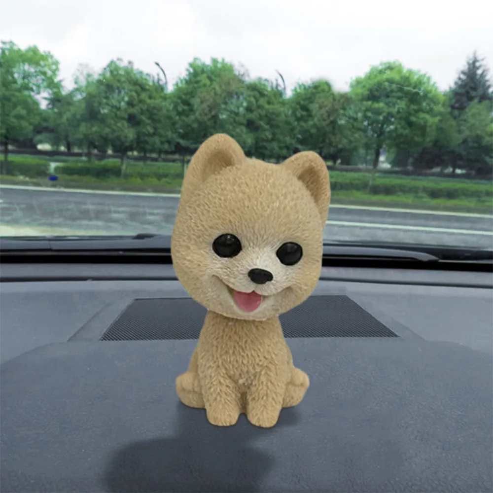 Swinging Animated Bobble Dancer Toy Car Decor Nodding Resin Puppy Dog Auto Interior Home Decoration