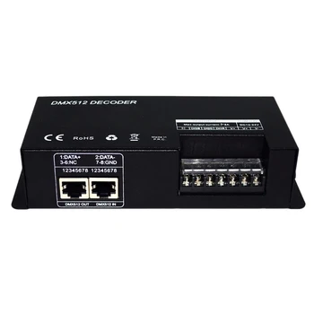 

3Ch Dc12-24V Rgbw Dmx 512 Decoder Led Controller,Rgb Led Dmx512 Decoder 3 Channelx8A For Led Strip Light