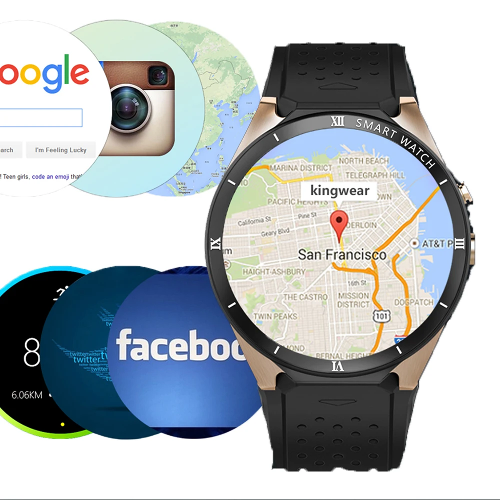 

Smart Watch Talk Band Android 7.0 OS 1GRAM + 16GROM GPS Bluetooth 4.0 SIM WIFI 3G Smartwatch Wristwatch GPS For Huawei IOS Phone