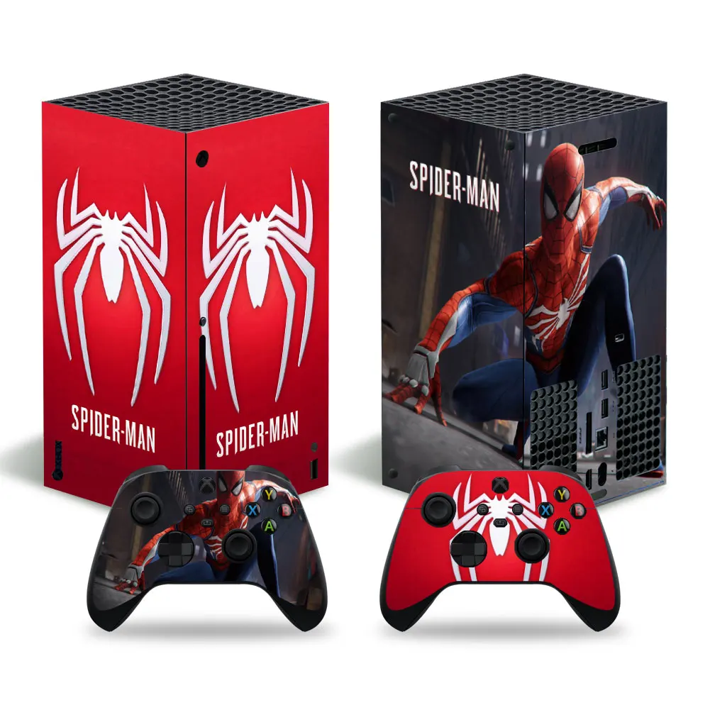2021 Marvel Iron Man Skin Sticker Decal Cover for Xbox Series X Console and 2 Controllers Xbox Series X Skin Sticker Vinyl 