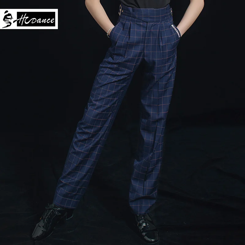 HCdance Men's Ballroom Dance Pants Latin Dance Costumes Pants Pants Pants Dance Modern Pants Pocket Pants MA2174