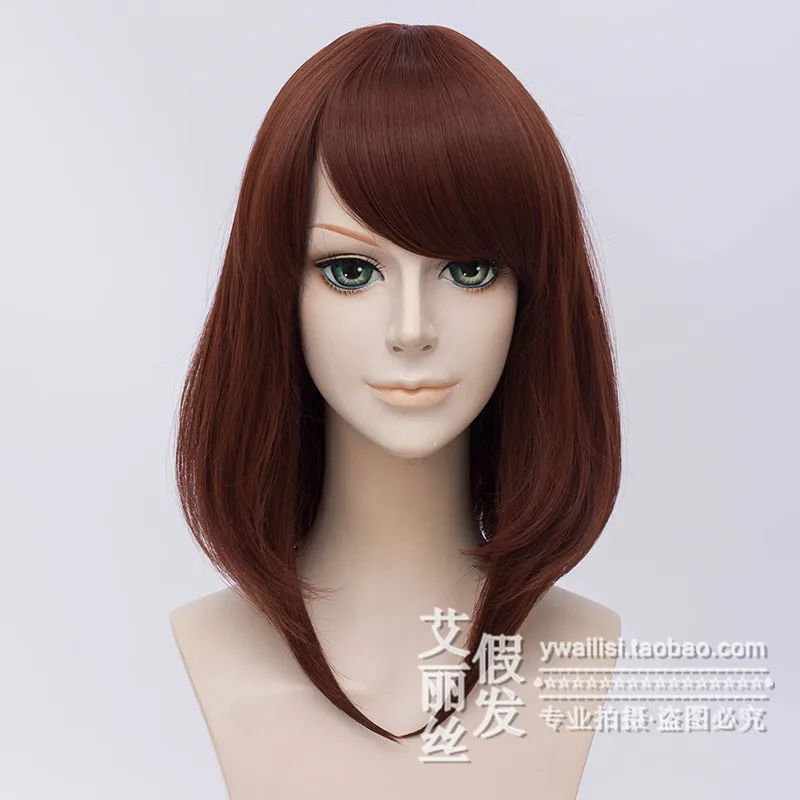 Алиса-парик 004) аниме мой герой Academy OCHACO URARAKA коричневый парик для косплея