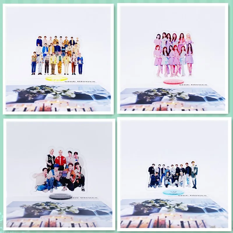 Kpop Nct Twice Seventeen Izone Stray Kids Standing Desktop Small Stand Up Station Brand Statue Desktop Decoration Standee New Jewelry Packaging Display Aliexpress