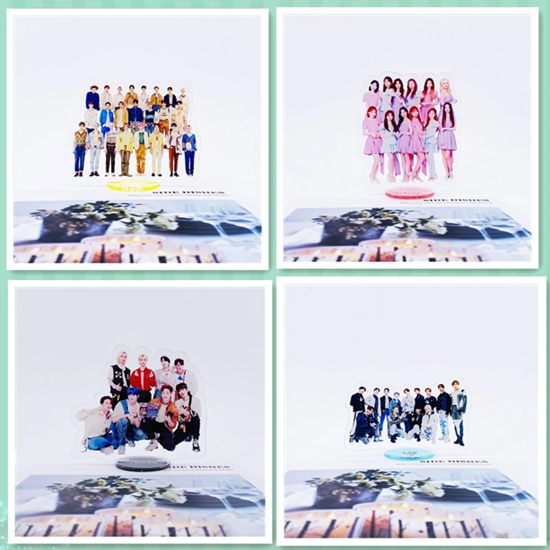 Kpop Nct Twice Seventeen Izone Stray Kids Standing Desktop Small Stand Up Station Brand Statue Desktop Decoration Standee New Jewelry Packaging Display Aliexpress
