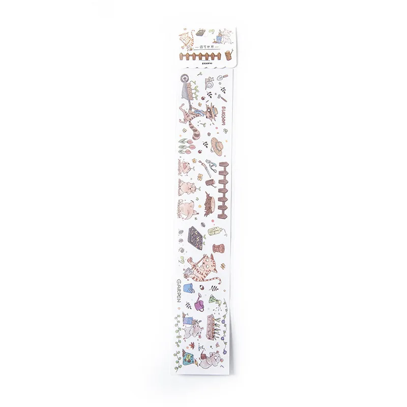 Новинка клейкая лента Kawaii Animal Totems Серия васи 65*35 мм для офиса наклейки