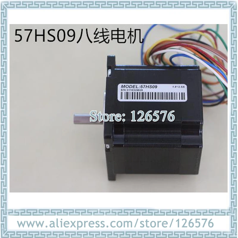 Оригинальный двухфазный гибридный шаговый двигатель Leadshine 57HS09 0.9N. m 2.8A с чпу валом
