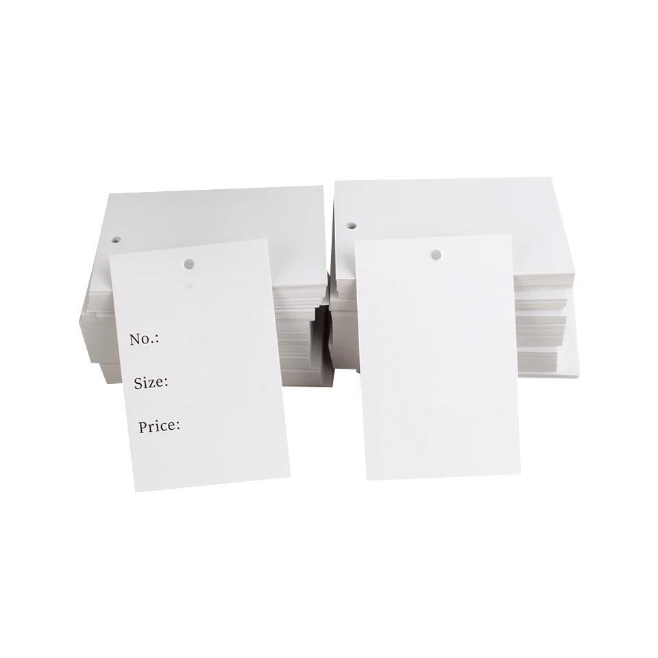 

Garment clothing paper price size hang swing tags labels with rope string,clothes shipping tags