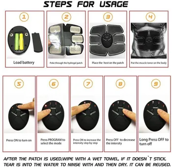 Abdominal Muscle Stimulator Hip Trainer Toner Abs EMS Fitness Training Gear Machine Home Gym Weight Loss Body Slimming Machine 2