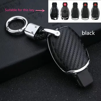 

Car Remote Flip Key Fob Shell Cover Case Galvanized Alloy For Mercedes Benz C Class W205 GLC GLA Car Styling
