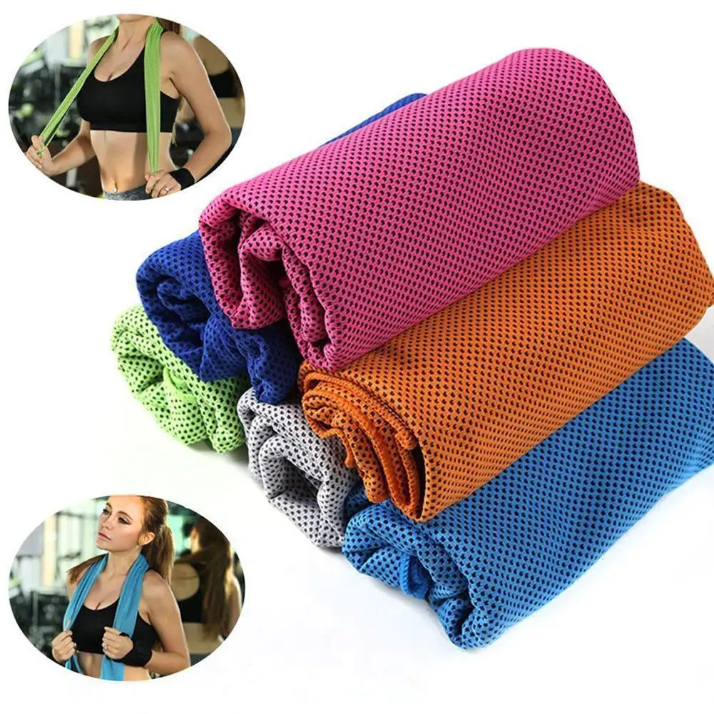 Cooling Towel Ice Towel Outdoor Sports Cooling Gym Jogging Enduring Running Instant Ice Cold Pad Sweat Tool Beach