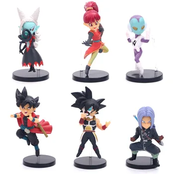 

10cm 6piece Dragon Ball Z Goku doll Anime Figure Toy Collection Model Toy Action figure for friends gift